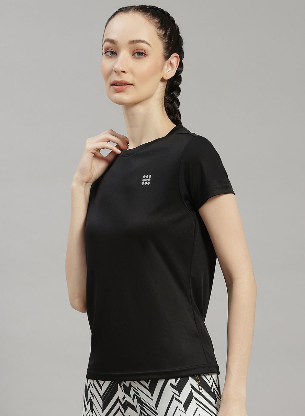 Women Black Solid Top