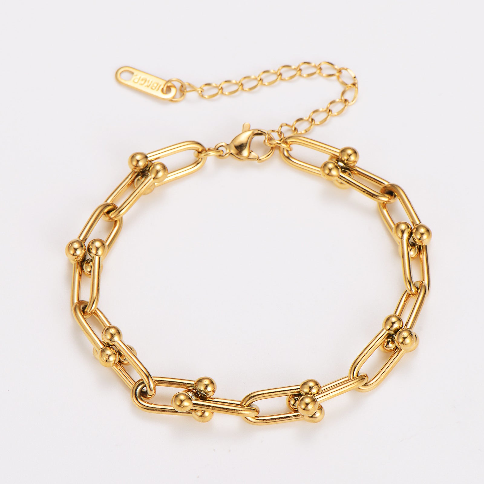 Fashion Women Chain Geometric Stainless Steel Electroplating Bracelets