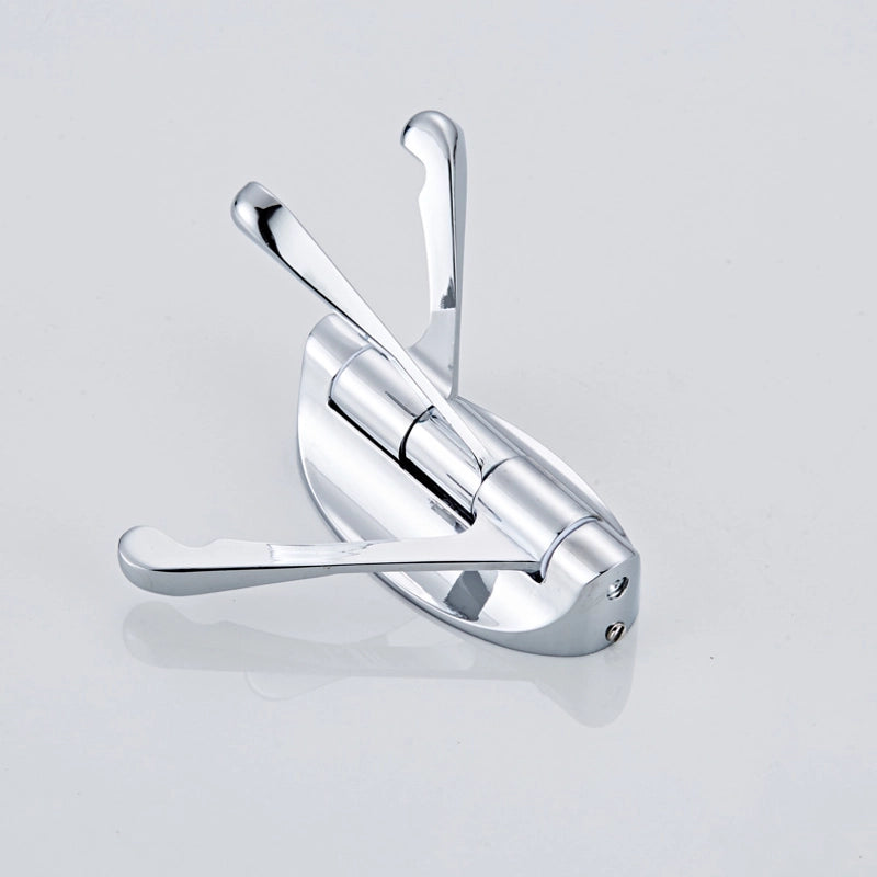 Hotel Bathroom Activity Clothes Hook Toilet Single Hook Door Hook Coat Hook 180 Degrees Rotating Three Hooks
