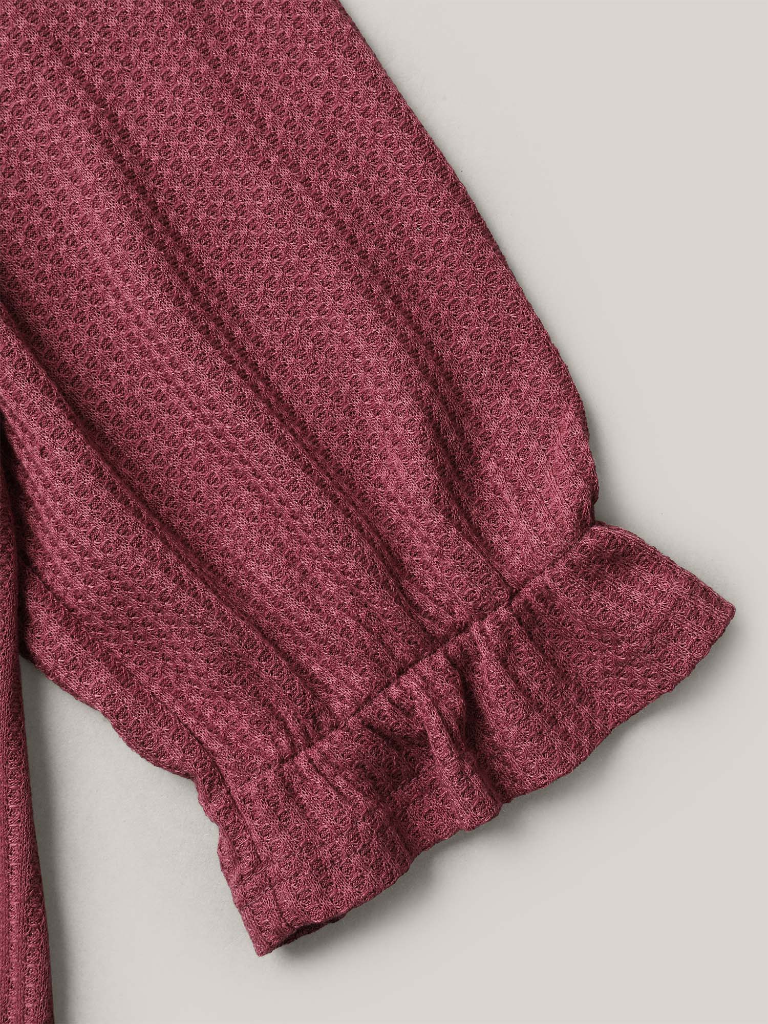 Embroidered Neck-Tie Ruffles Top