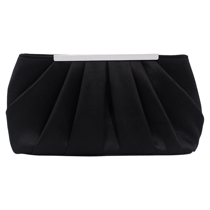 Dark Blue Black Pink Silk Solid Color Square Evening Bags