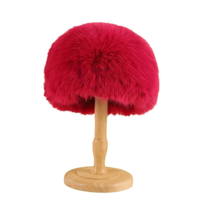 Women's Minimalist Classic Style Solid Color Eaveless Wool Cap