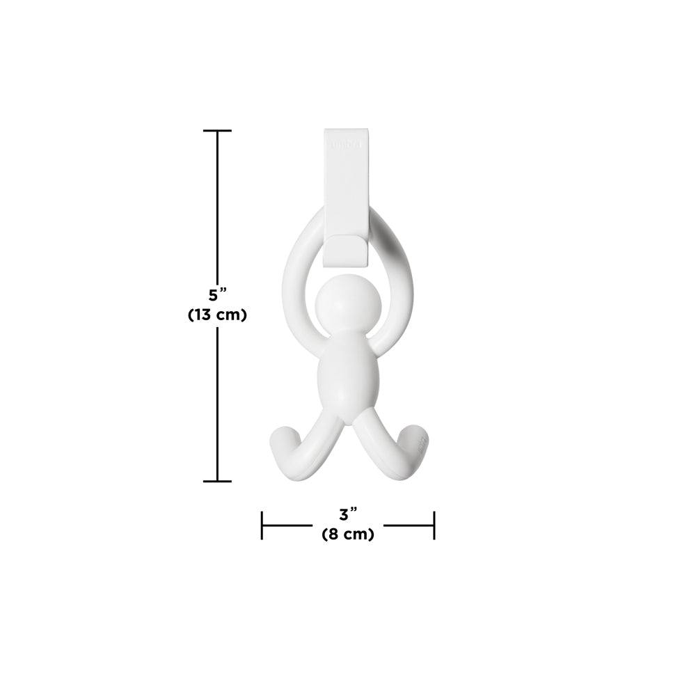 Buddy Over the Cabinet Hook. Set of 2 - White