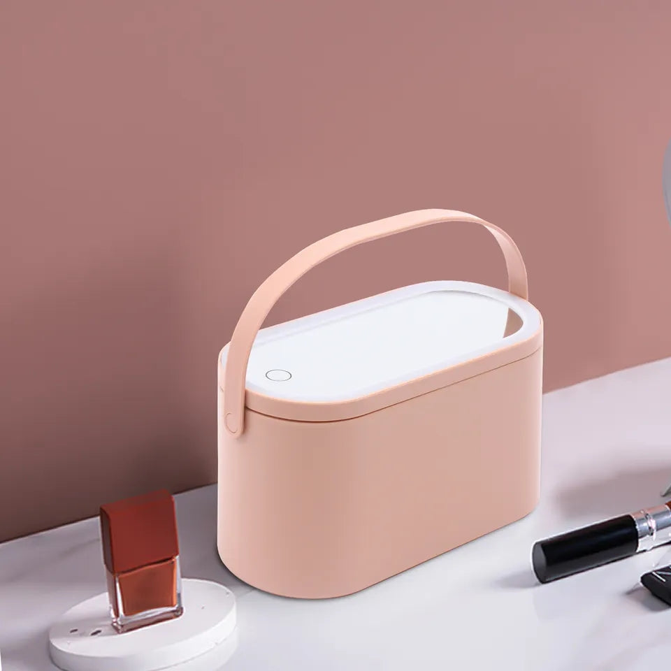 MAKEUP BOX WITH LED MIRROR