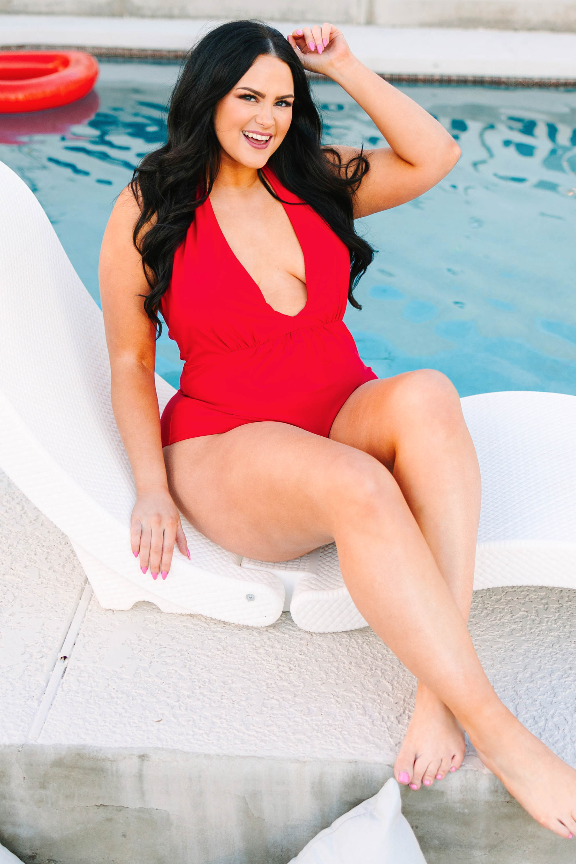 Deep Sea Diva Swimsuit. Red