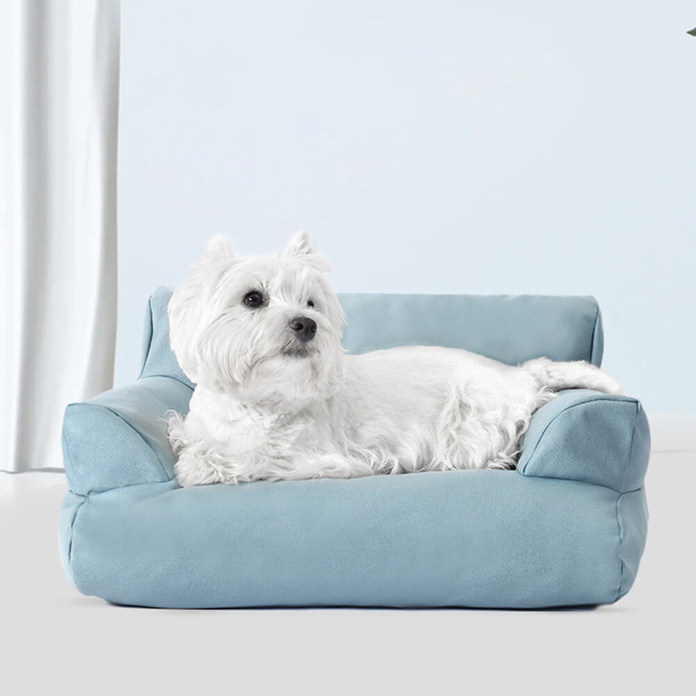 Faux Leather Anti-scratch and Waterproof Cozy Dog Sofa Bed