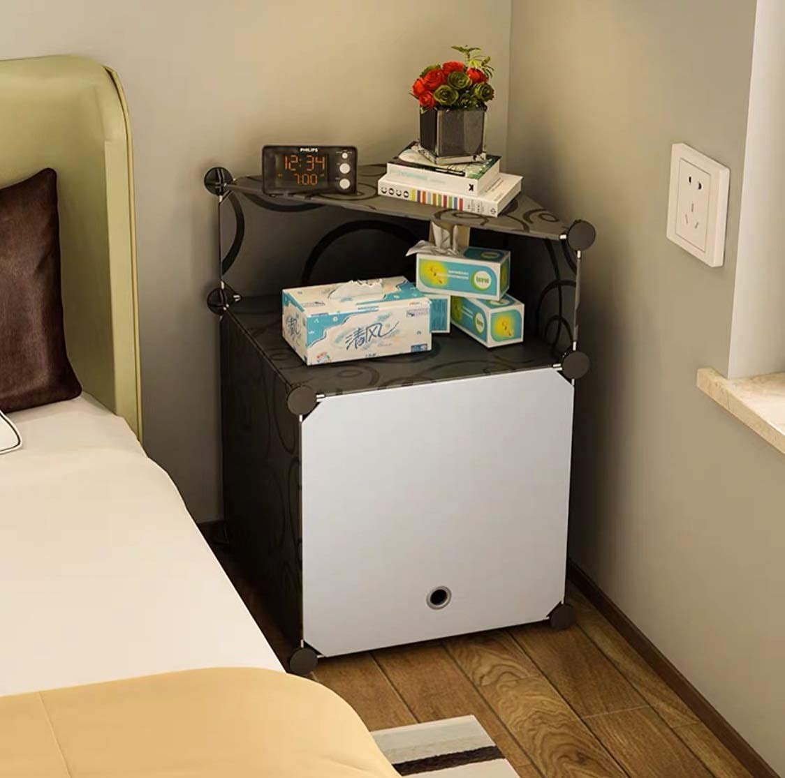 1 Cube Diy Rack. Portable Plastic Square Box Cabinet