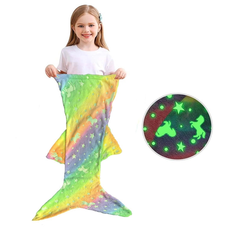 Casual Elegant Cute Fish Tail Fabric Blanket Bedding