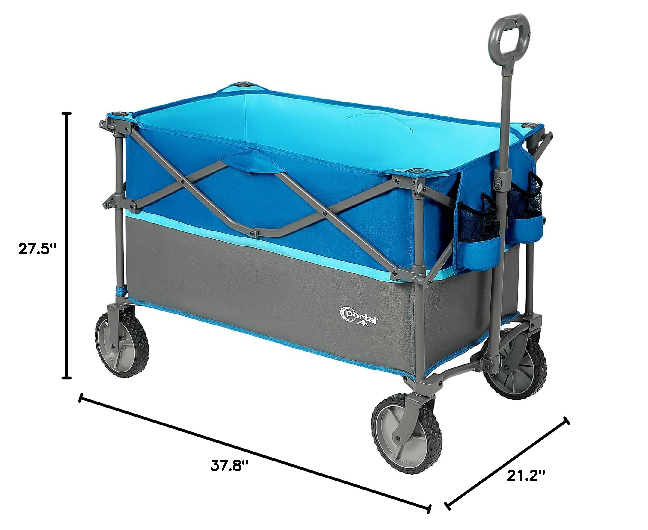 💥 Last Day Buy 2 Get 70% OFF💥PORTAL Folding Utility Wagon Collapsible Cart, 220lbs weight capacity