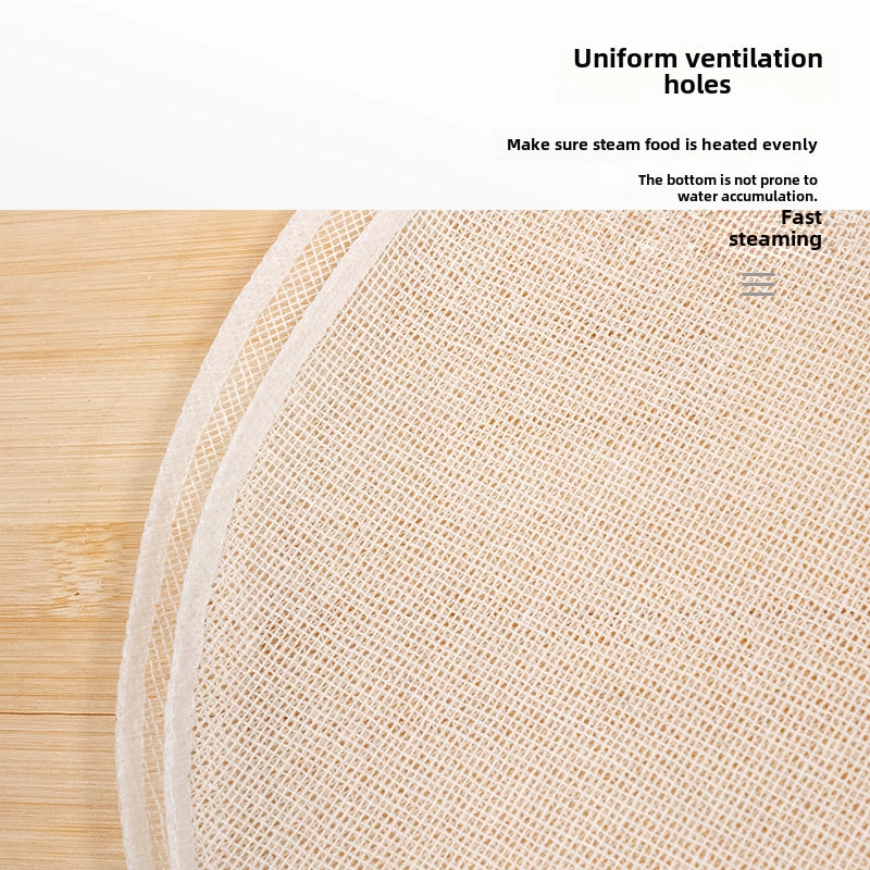Cotton Sizing Edge Steamer Cloth Round Non-stick Pan Breathable Steamer Cloth Steamer Cloth Spot