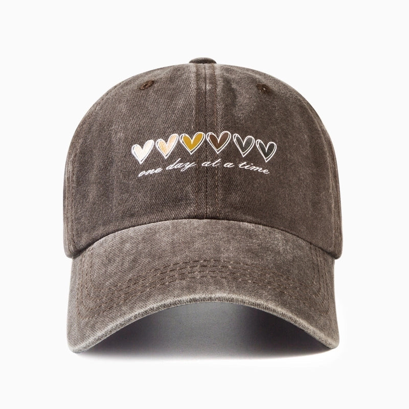 Unisex Casual Vintage Style Classic Style Heart Shape Curved Eaves Baseball Cap
