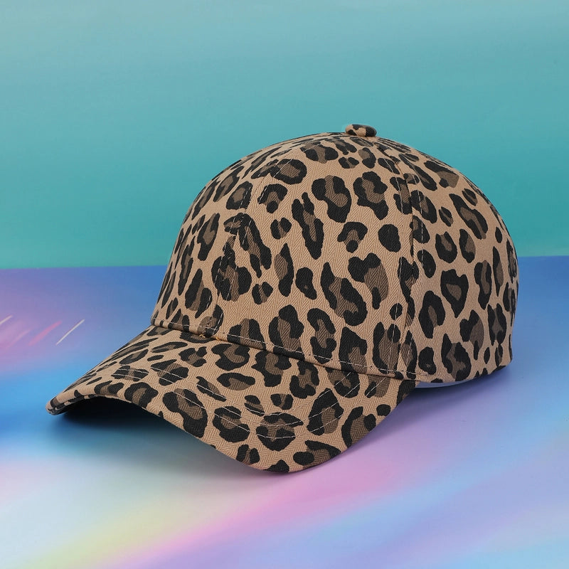 Unisex Retro Minimalist Leopard Curved Eaves Baseball Cap