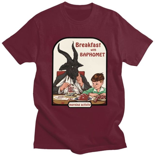 Breakfast With Baphomet Tee