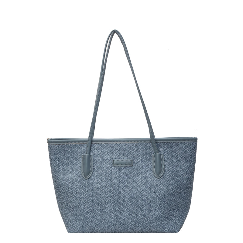 Women's Pu Leather Solid Color Classic Style Zipper Shoulder Bag