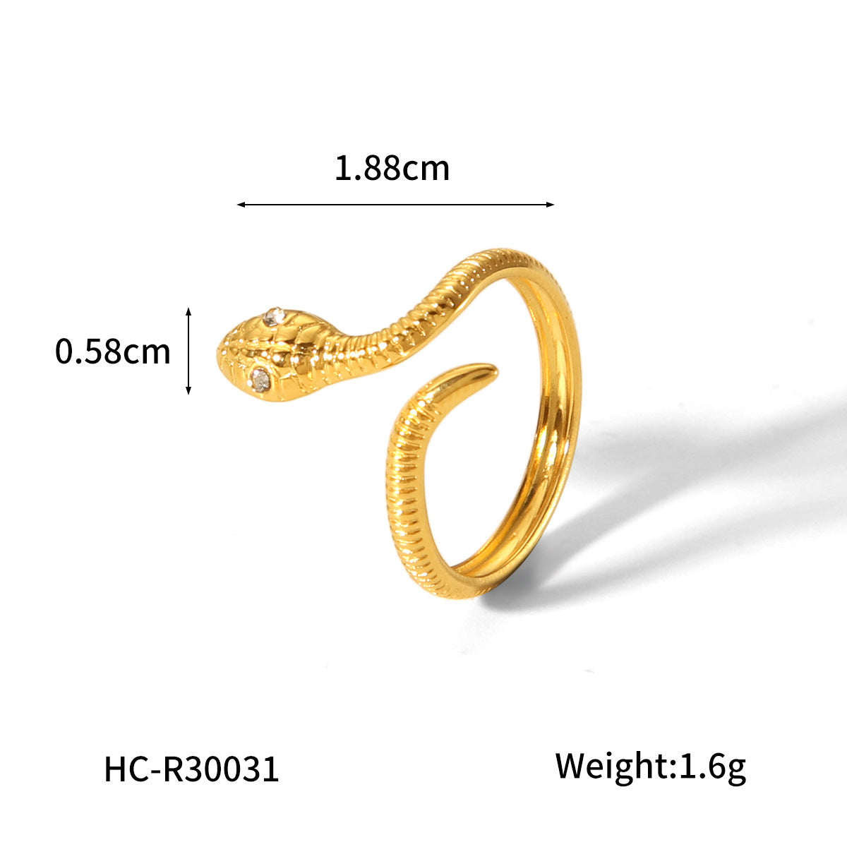 Ring Stripe Circle Geometric Stainless Steel Electroplating Rings