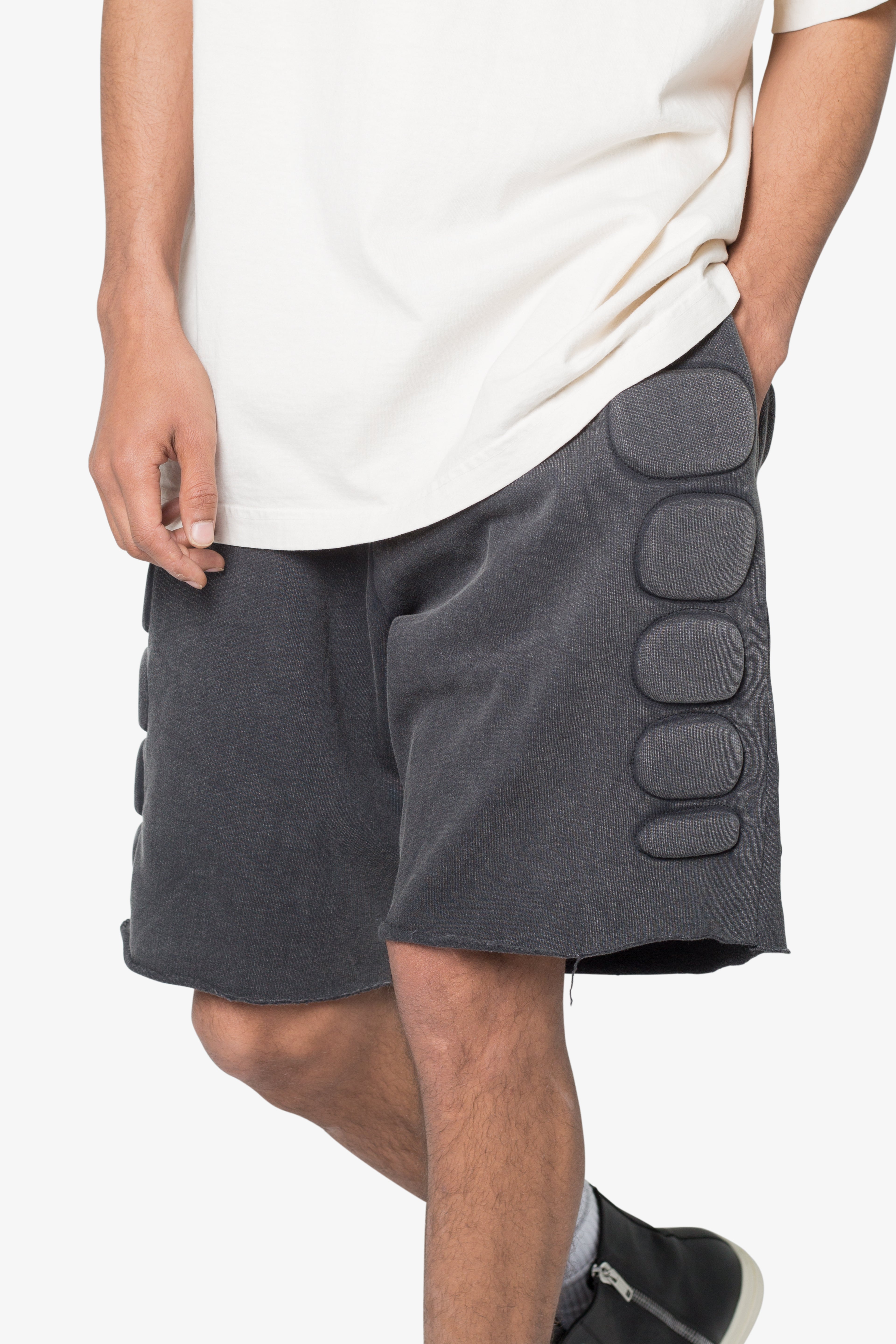 Moto Padded Sweatshorts - Black