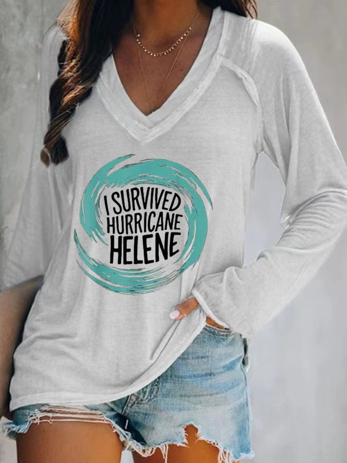 Women's I Survived Hurricane Helene T-shirt