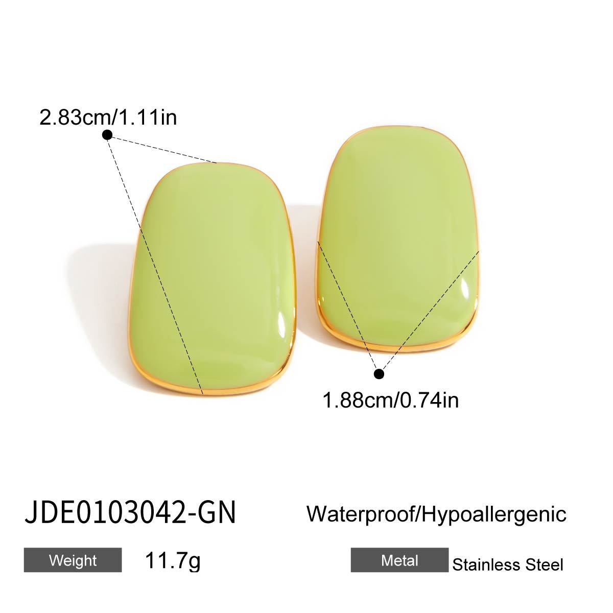 Stainless Steel Earrings Dopamine Earrings Design Niche Titanium Steel Female