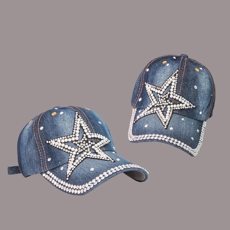 Fashion Five-pointed Star Sunshade Sunscreen Wide Brim Cap