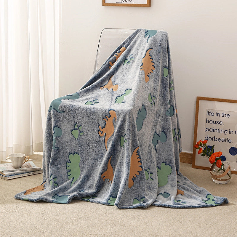 Cute Dinosaur Star  Fabric Blanket Bedding