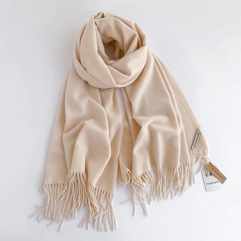Unisex Casual Basic Solid Color Imitation Cashmere Scarf