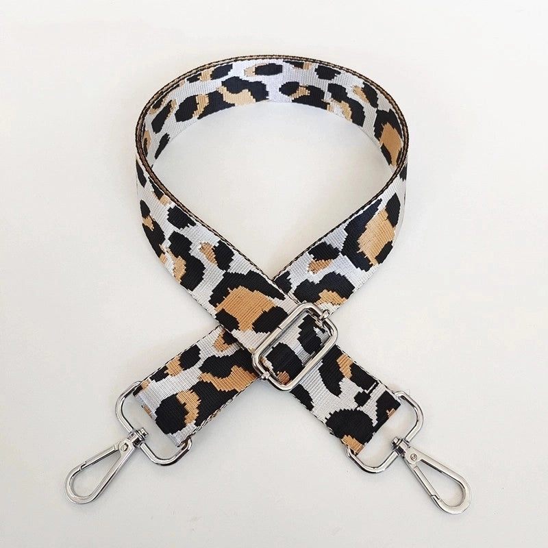 Nylon Leopard Bag Strap