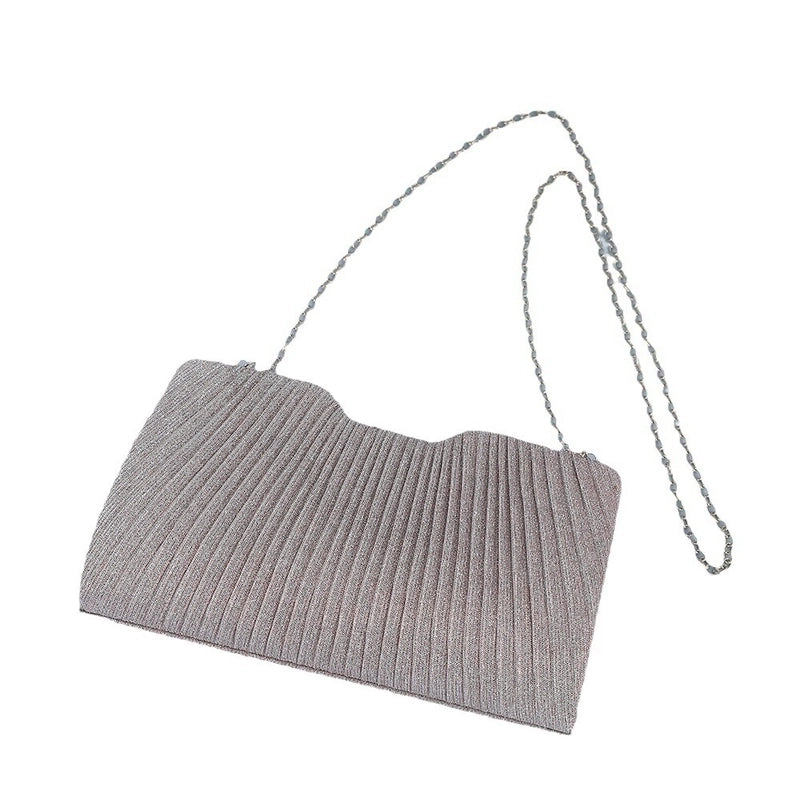 Pink Green Silver Satin Solid Color Square Evening Bags