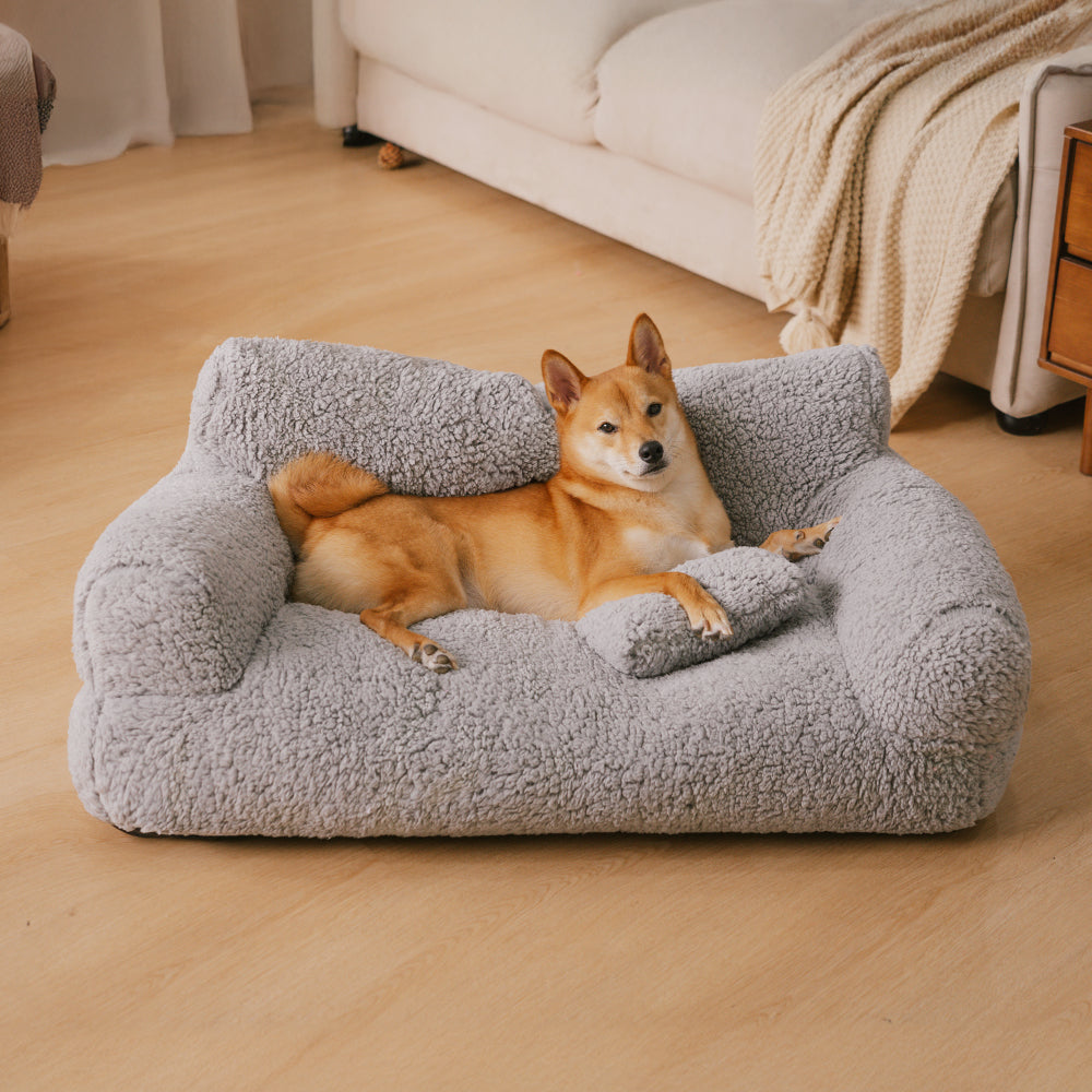 Large Soft Plush Washable Pet Bed Dog Sofa Bed