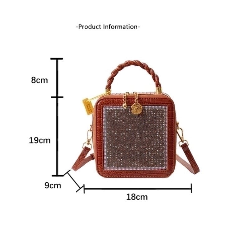 Women's Medium Pu Leather Geometric Solid Color Streetwear Zipper Handbag