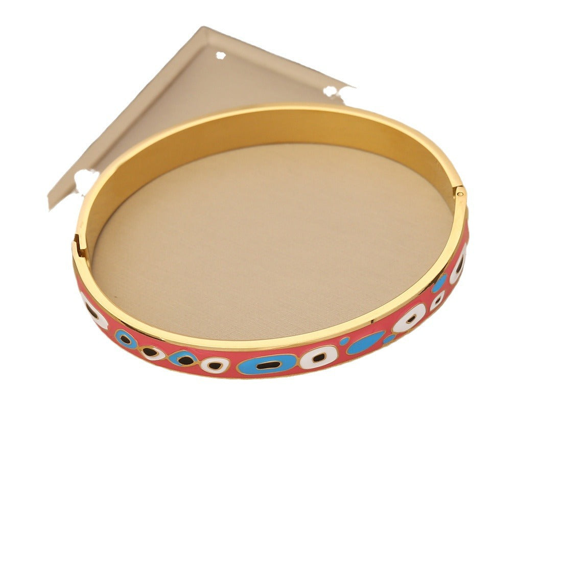Retro Vintage Eye Stainless Steel Oil Dripping Bangles