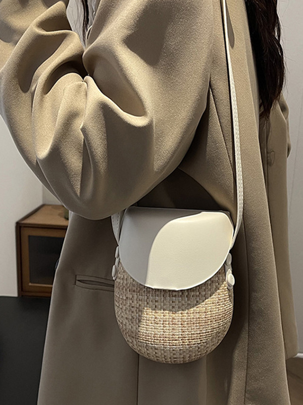 Geometric Split-Joint Woven Bags Bags Accessories Crossbody Bags