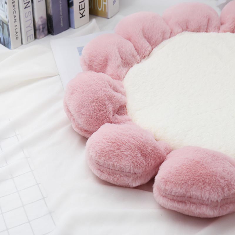 Warm Padded Flower Dog Cat Bed