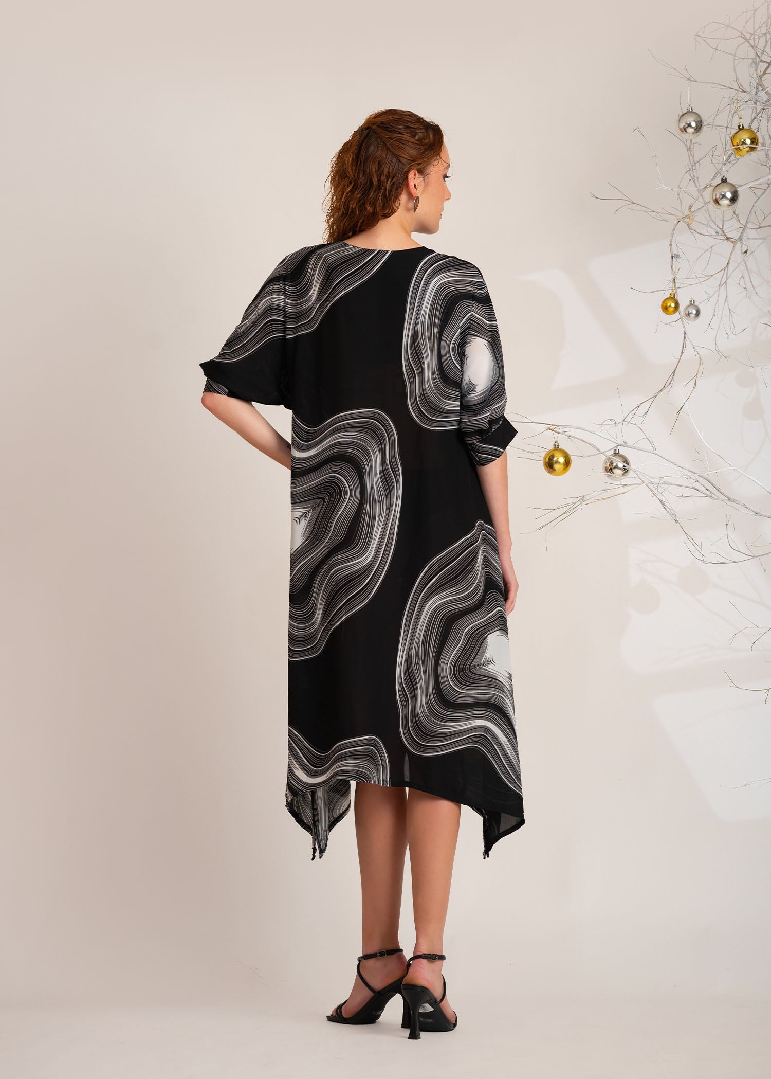 Printed Long Kaftan Dress