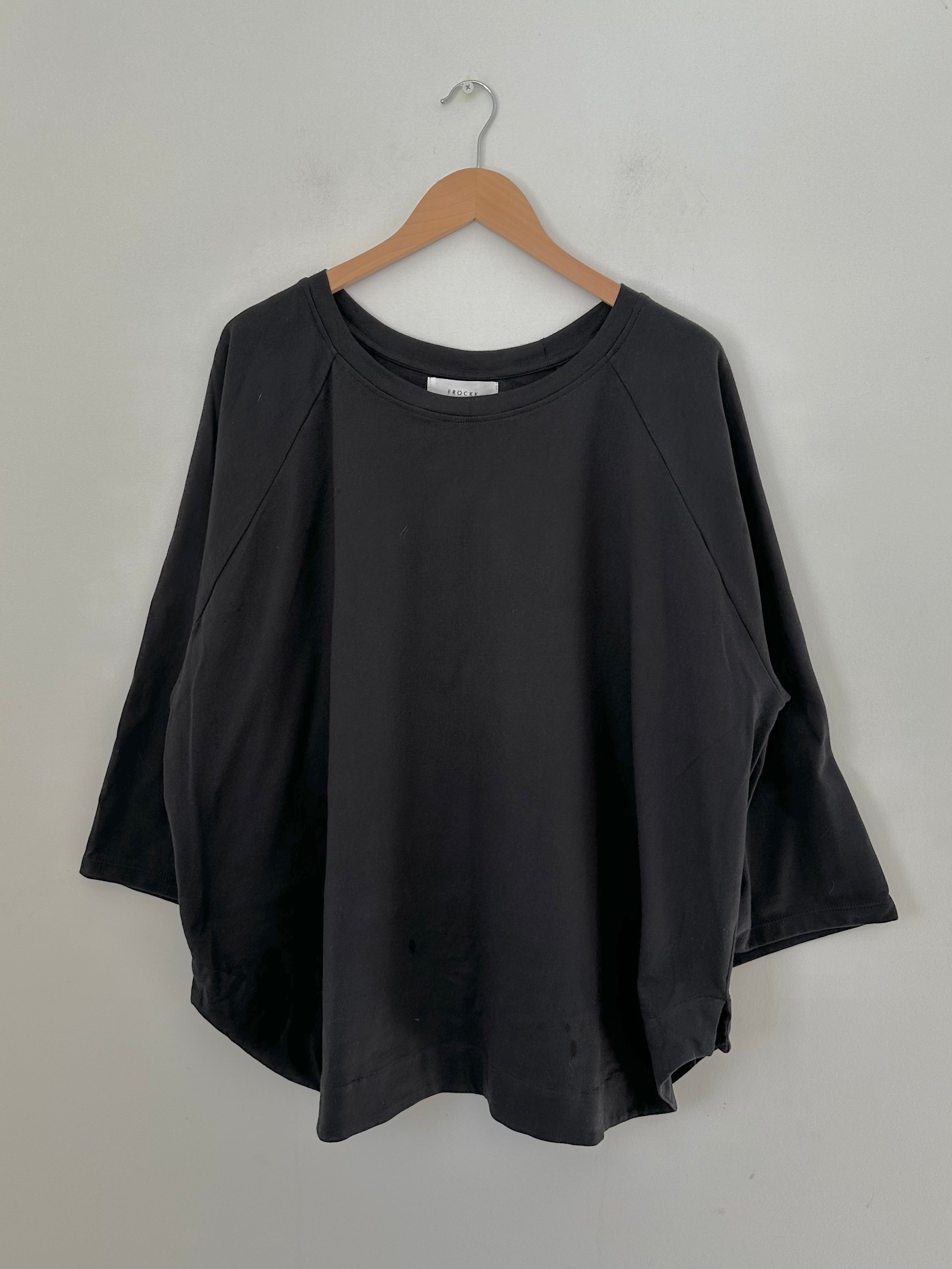 charlotte  top - black jersey knit