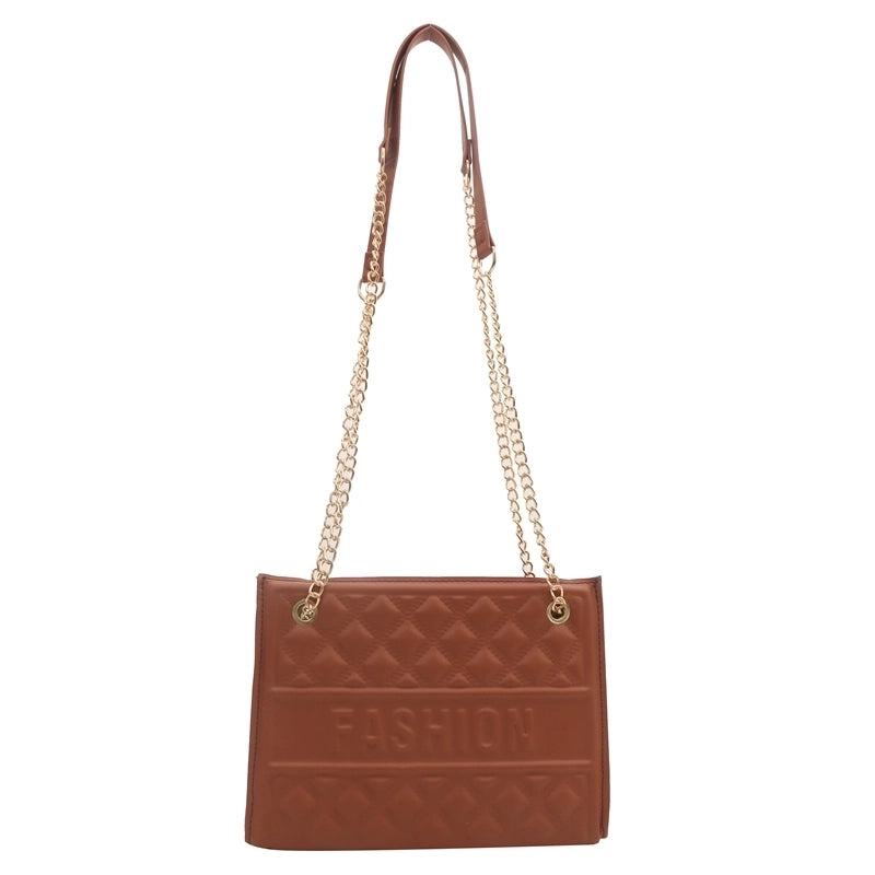 Women's Pu Leather Solid Color Classic Style Zipper Crossbody Bag