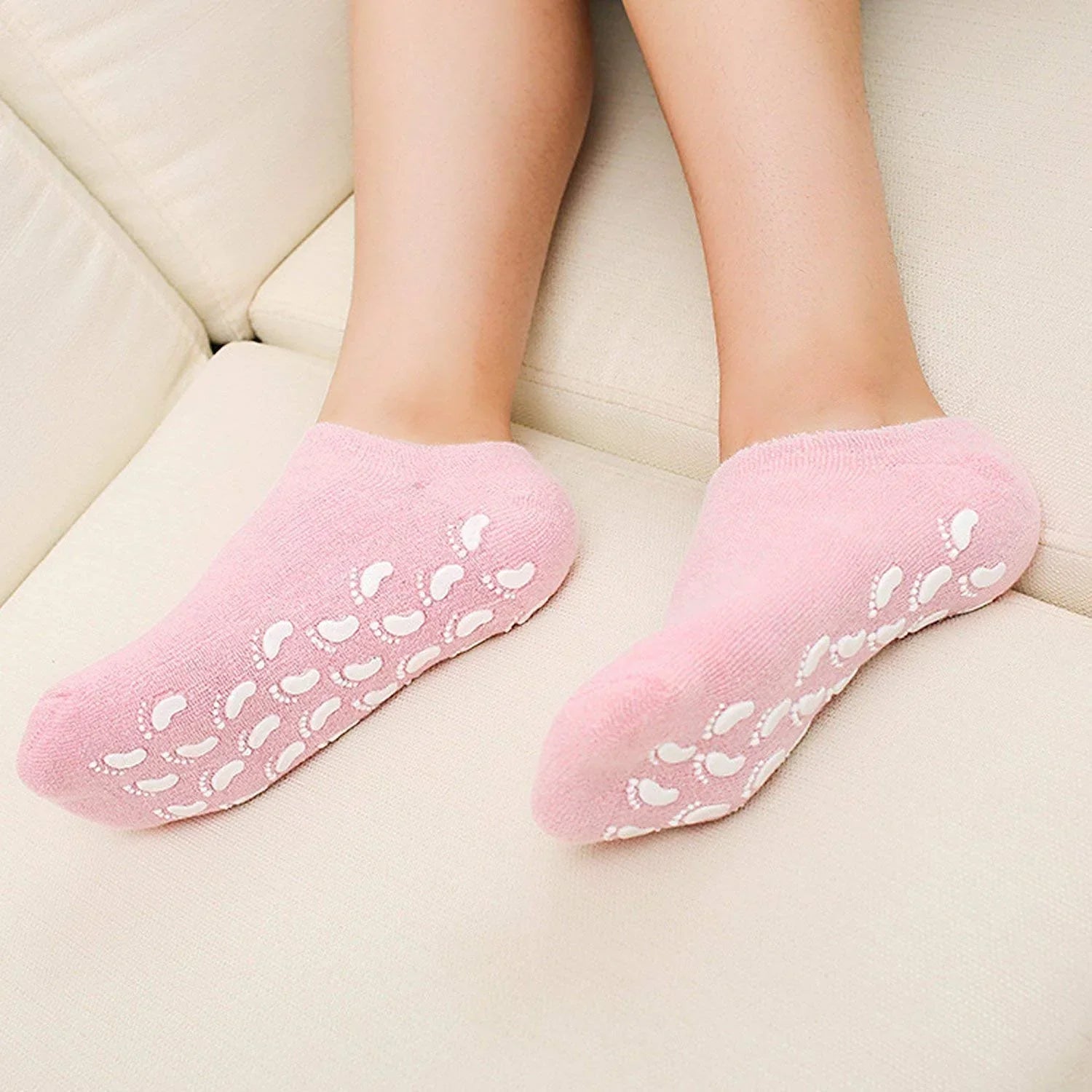 CRACK HEALS SILICONE MOISTURIZING GEL SOCKS