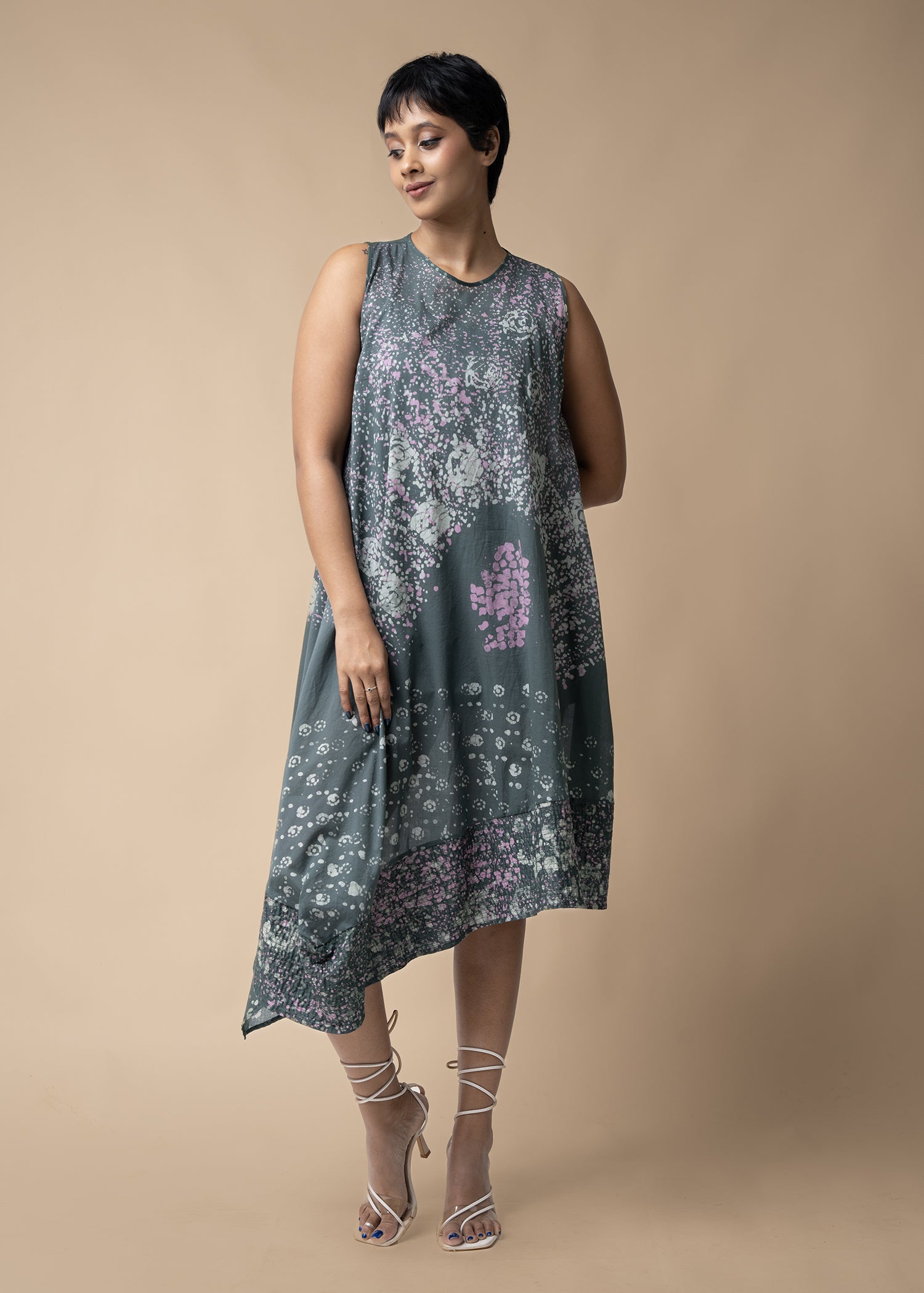 Sleeveless Batik Dress