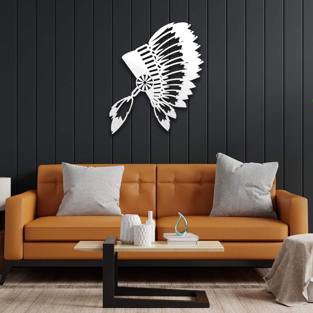 Lonely Indian Metal Wall Art
