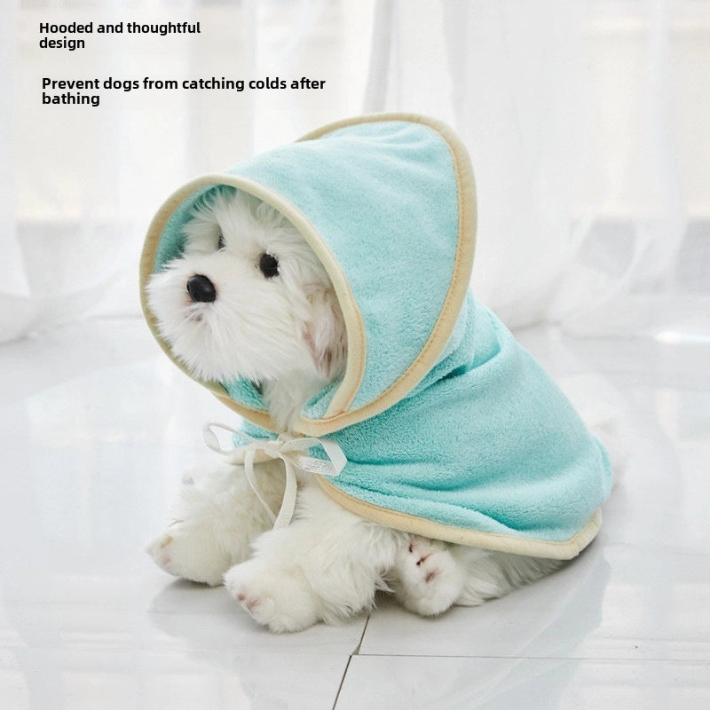 New Pet Towel Quick-drying Bathrobe Absorbent Towel Microfiber Dog Bathrobe Dog Bath Towel