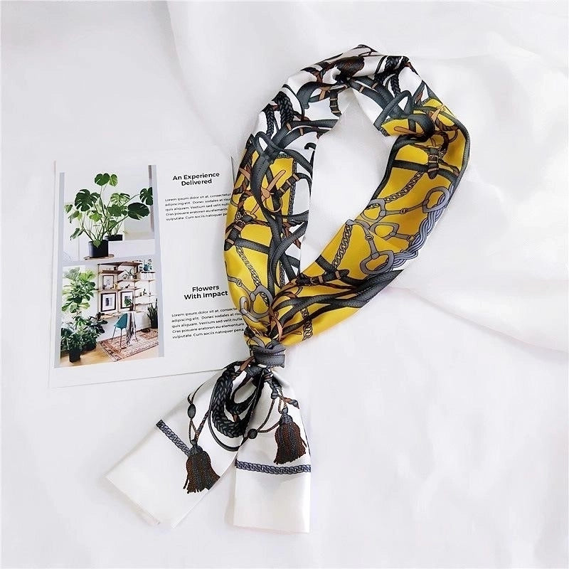 Fashion Double-sided Wild Small Scarf Professional Scarf