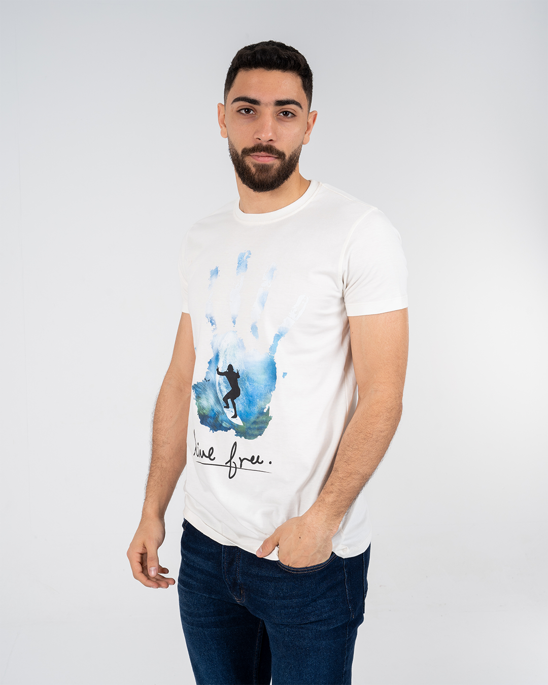 Men Short Sleeve Printed T-shirt