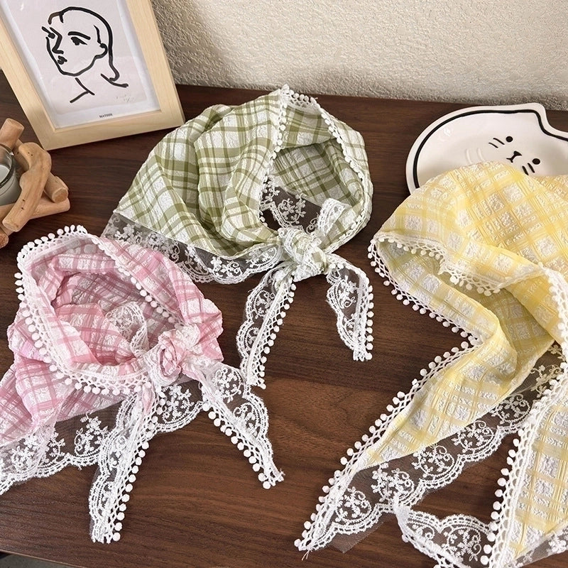 Women's Elegant Ethnic Style Pastoral Plaid Cloth Lace 1 Piece