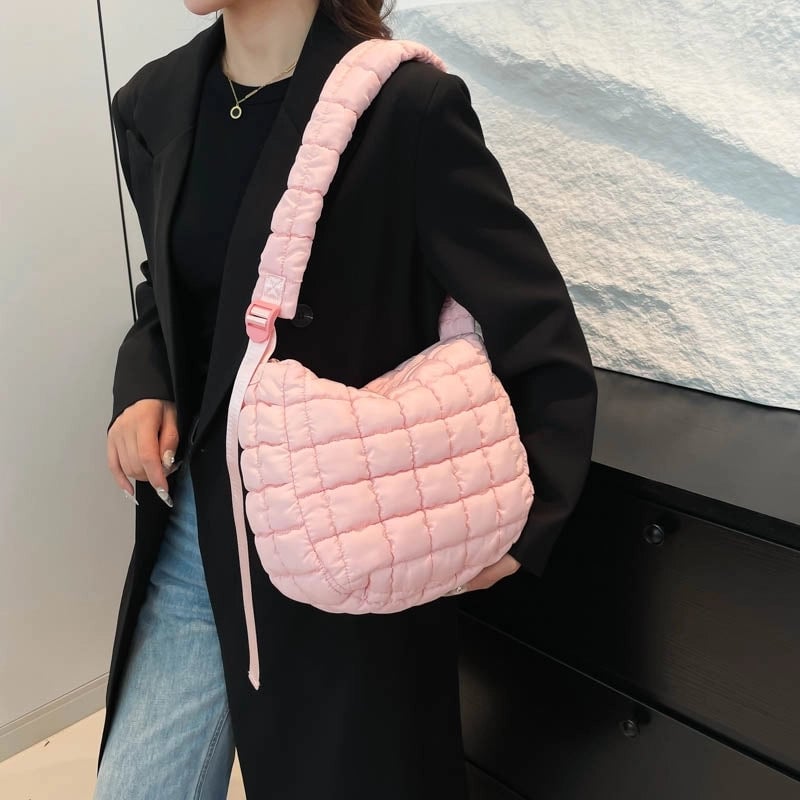 Women's Medium Nylon Embroidery Thread Vintage Style Classic Style Sewing Thread Square Zipper Cloud Shape Bag