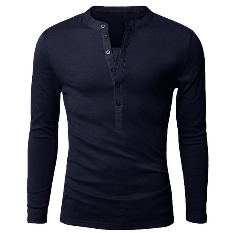 V-Neck Long Sleeve T-Shirt