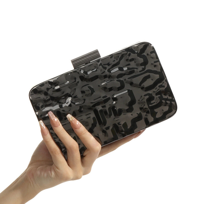 Arylic Solid Color Square Evening Bags