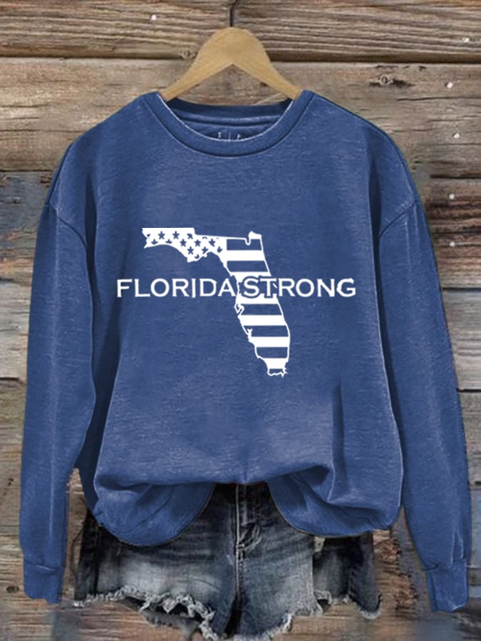 Women's Florida Strong Print Sweatshirt