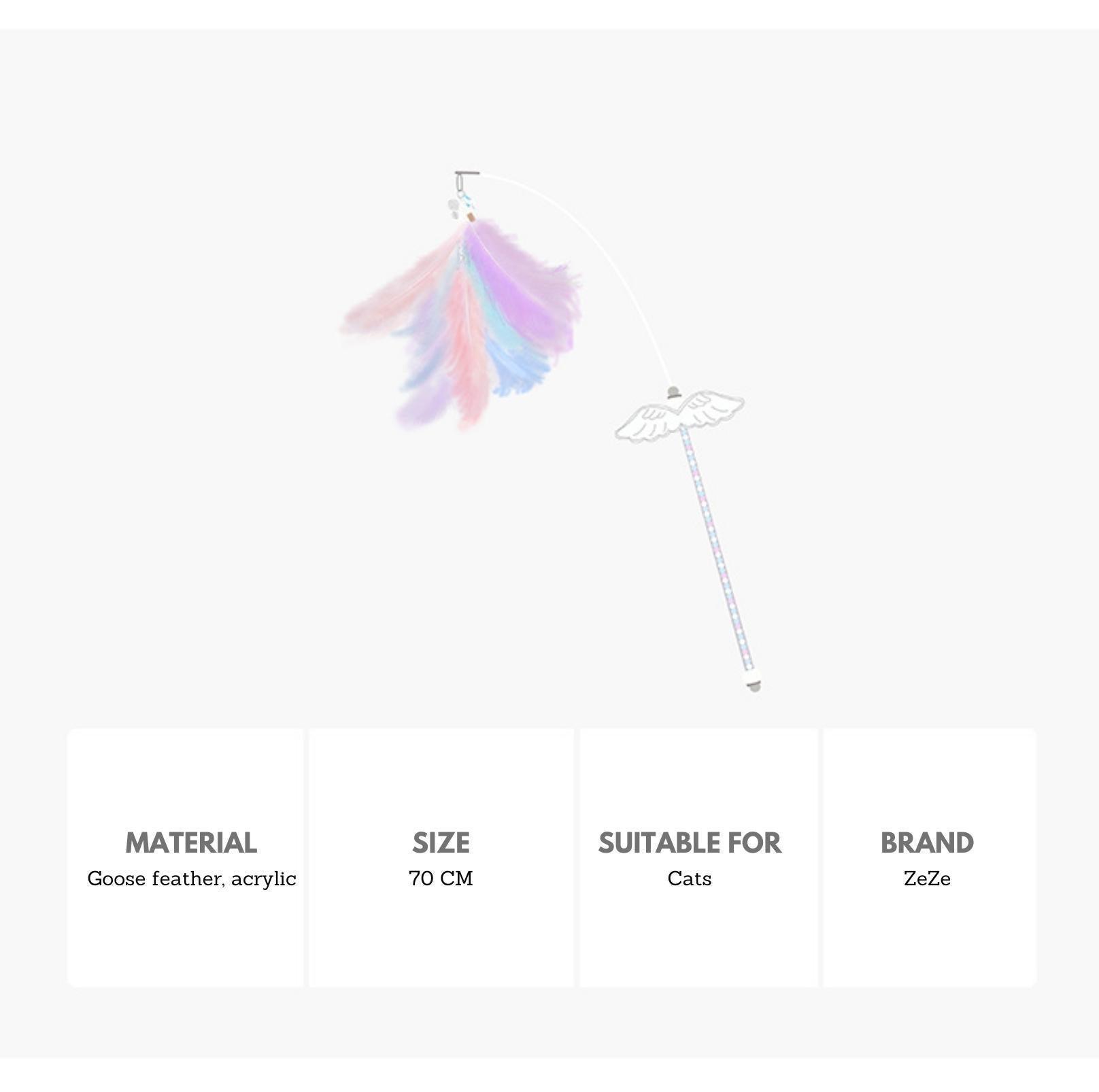 Fairy Feather Cat Stick Toys