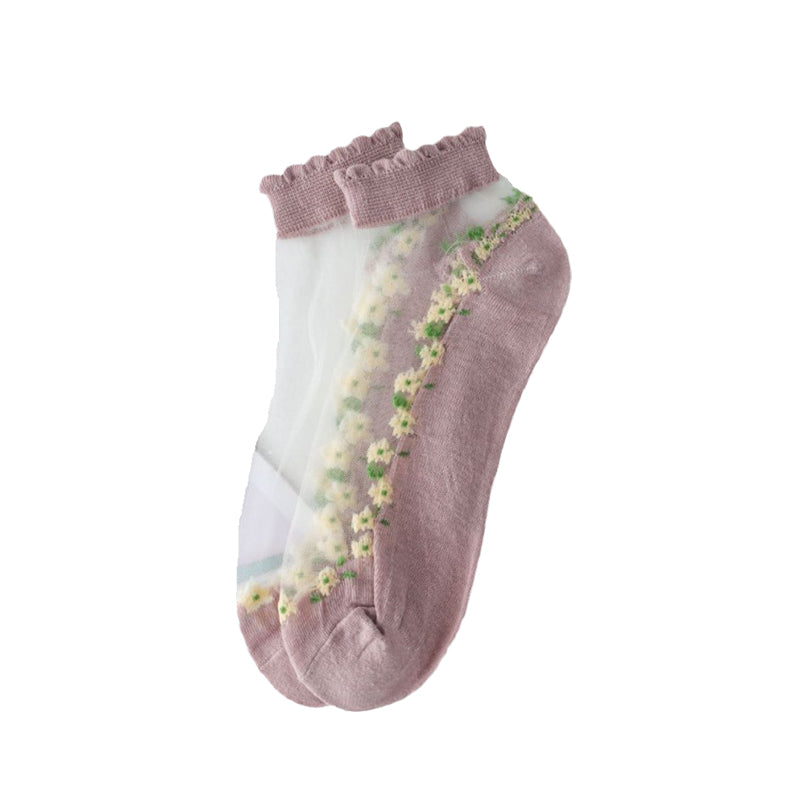 Summer Floral Breathable Socks