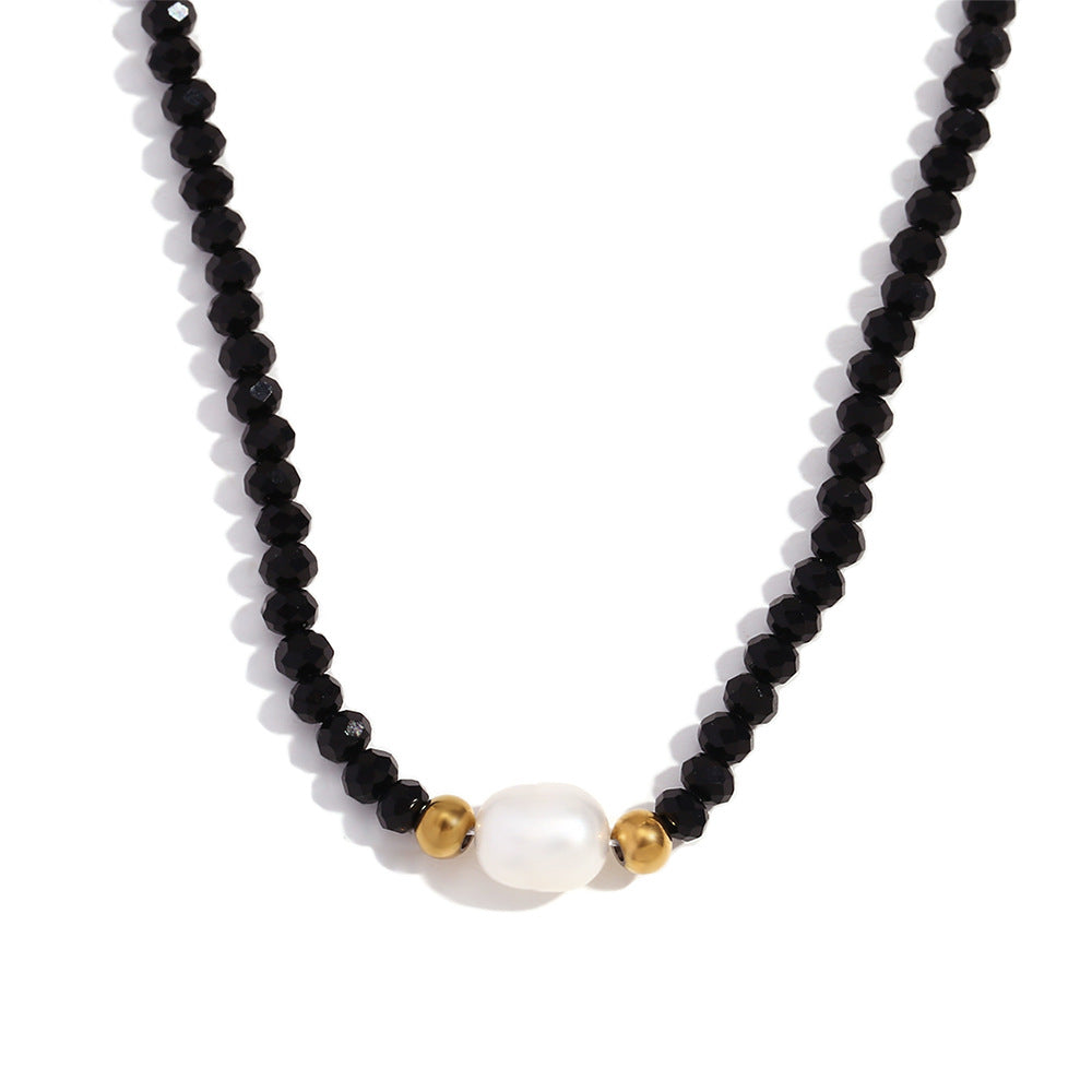 Fashion Round Circle Geometric Stainless Steel 18K Gold Plated Necklaces