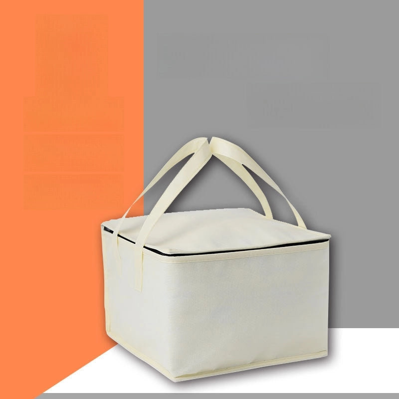 Birthday Cake Insulation Bag Portable Large Capacity Aluminum Foil Thickened Milk Tea Takeaway Non-woven Refrigerator Bag